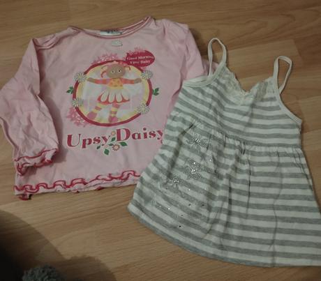Dvě trička holka - vel.86-92, age,86