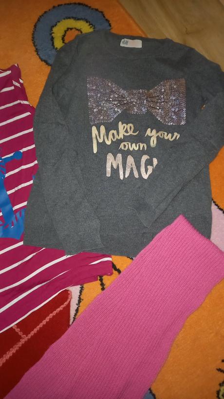 Balíček dívčího oblečení vel. 116 - 122/128, 122–134