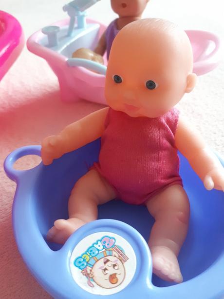 Dětská sada na koupání - panenky, miminka, vaničky,