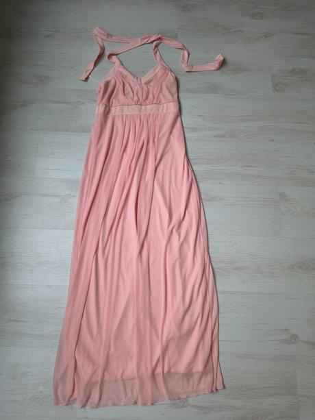 Dlouhé růžové šaty , body flirt , velikost 36/38, 38