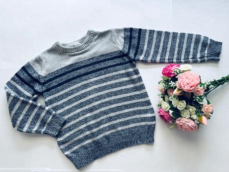 Svetr s pruhy - v.5/6 let, f&f,116