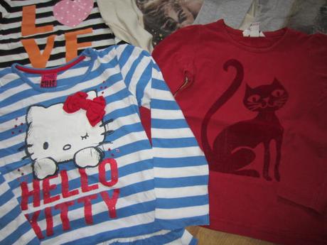 6x tričko s dlouhým rukávem, zara,110