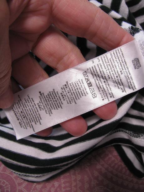 Dětské pruhované bavlněné tričko boss, 140