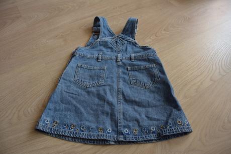 Riflová sukně s laclem, mothercare,92