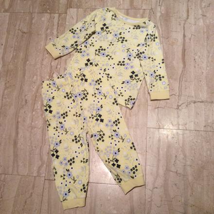 Květinkové bavlněné pyžamo, george,80