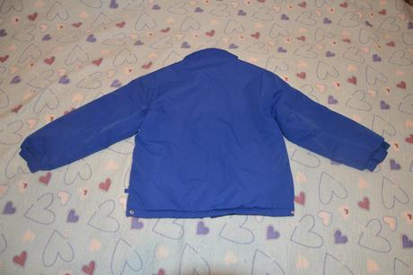 Oteplená přechodová,  slabší zimní bunda, 116
