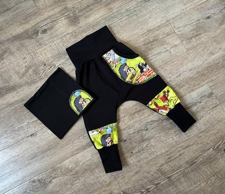 Tepláčky harémky krtek s tunelem na krk, 86