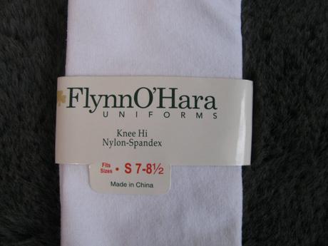 Bílé elastické podkolínka, 110