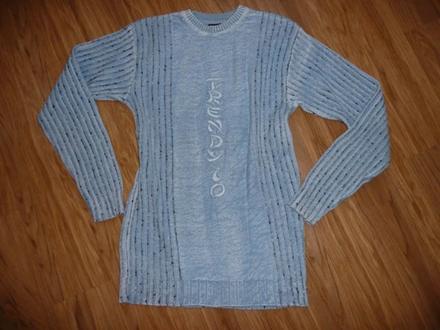 Pánský modrý svetr vel.m, m