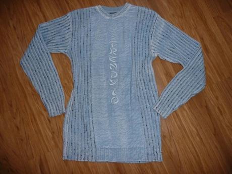 Pánský modrý svetr vel.m, m