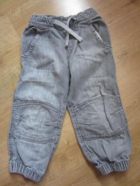 Šedé džínové, riflové 3/4, h&m,104