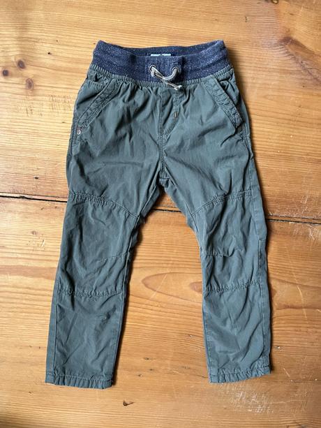 Bavlnou podšité plátěné kalhoty, next,98