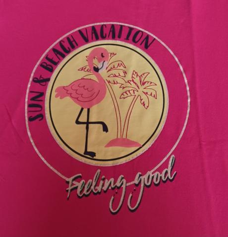 Dívčí triko růžové plameňák krátký rukáv, 158