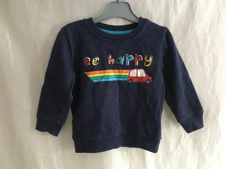 Vel. 80 modrá mikina s autem, 80