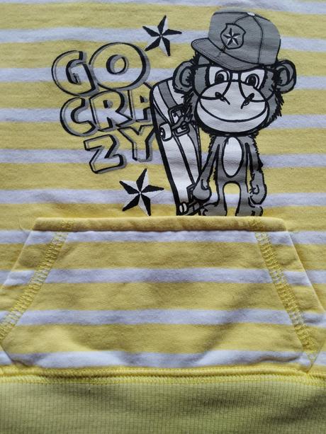 Pruhovaná mikinka s opičkou, ergee,74