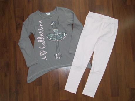 Komplet tričko-tunika a legíny, pepco,122