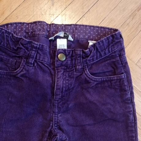 3x kalhoty manžestráky, h&m,116