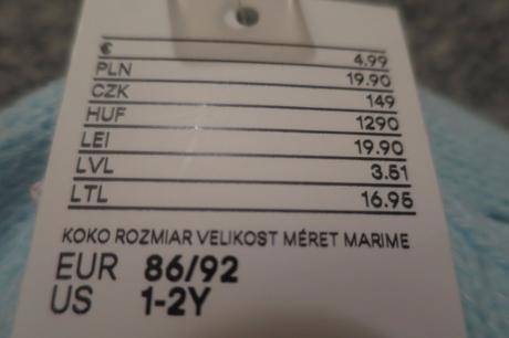 Cepička + rukavičky nenošené, h&m,74