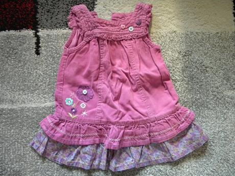 Manšestrové šaty zn. h & m,f & f,blue moon vel.74, f&f,74