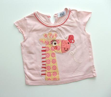 H823 tričko se žirafou vel. 68, f&f,68