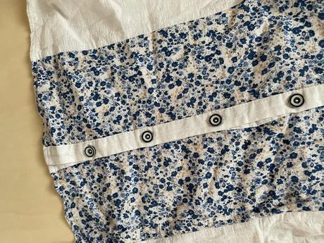 Bílá halenka s modrými kvítky, vel 42/xl, conex, 42