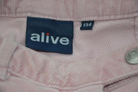 Manšestrové kalhoty zn. alive, alive,134