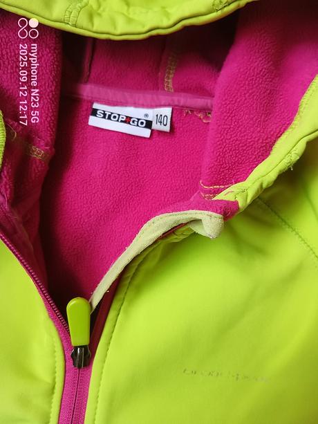 Bunda softshell neón zn."stop+go" vel."140", 140