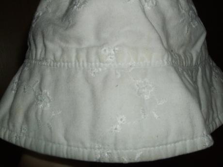 Biely klobúčik 6-12 mesiacov, tu,68