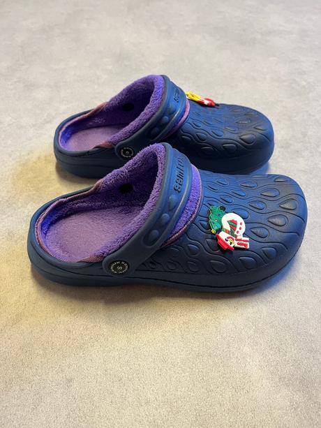 Dámské clogsy samlux s kožíškem modré velikost 37, samlux,37