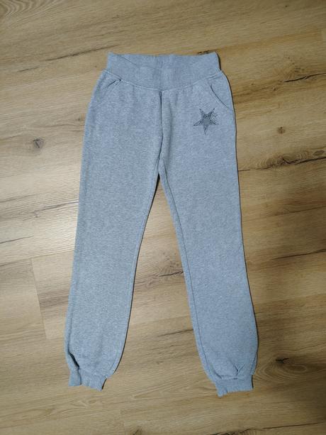 Dívčí teplé tepláky c&a 152 hvězdička, c&a,152
