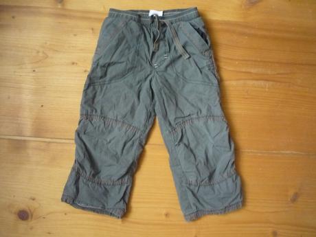 Bavlnou podšité pláťáky zelené, next,98