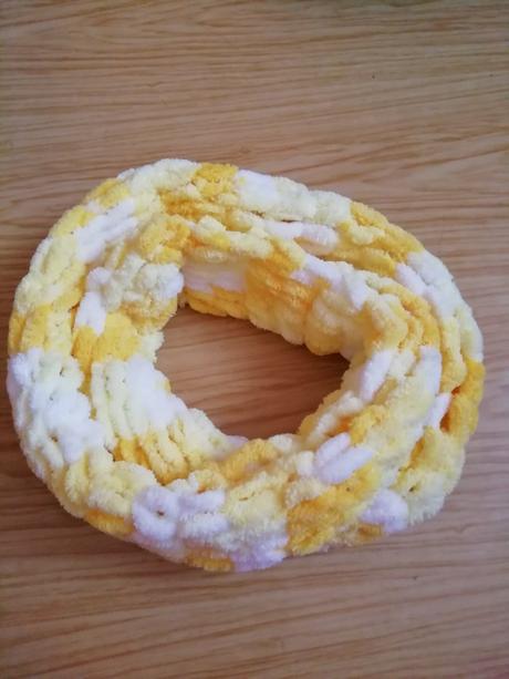 Měkký pletený nákrčník puffy (barva na přání), 