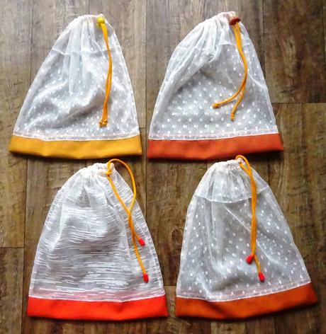 Pytlíky dárkové, na potraviny či skladování 4 ks,