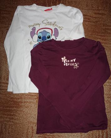 Dívčí trička vel. 146-152, h&m,146