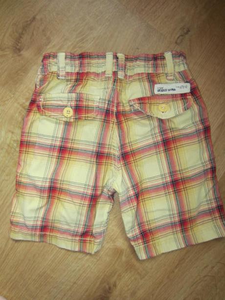 Peckovní kostkované kraťasy, h&m,98