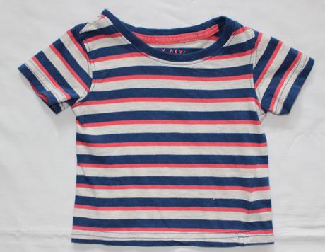 V271. pruhované tričko 3-6 měs., early days,68