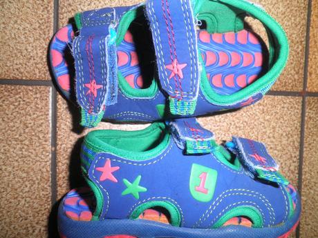 Zelenomodré sandálky, mothercare,23