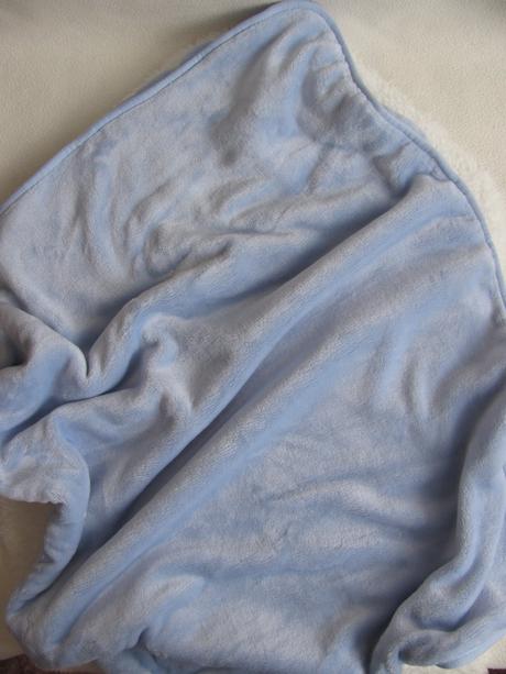 Kojenecká sv.modrá fleecová deka matalan, 