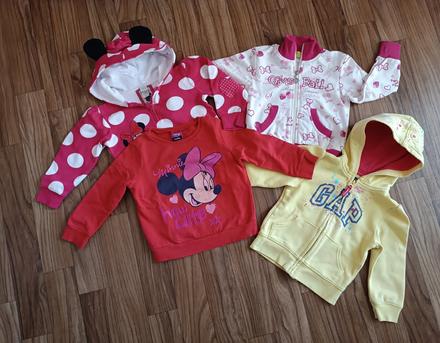Dívčí mikiny, disney, milaoli, babygap, vel. 92/98, disney,92