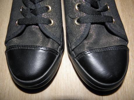 Dívčí plátěné černo/zlaté tenisky zn mohito vel.37, mohito,37