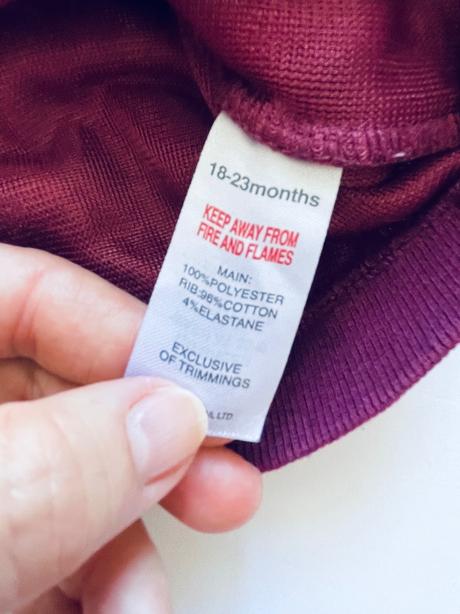 Mikina vínová - v.18/23 měs, 92