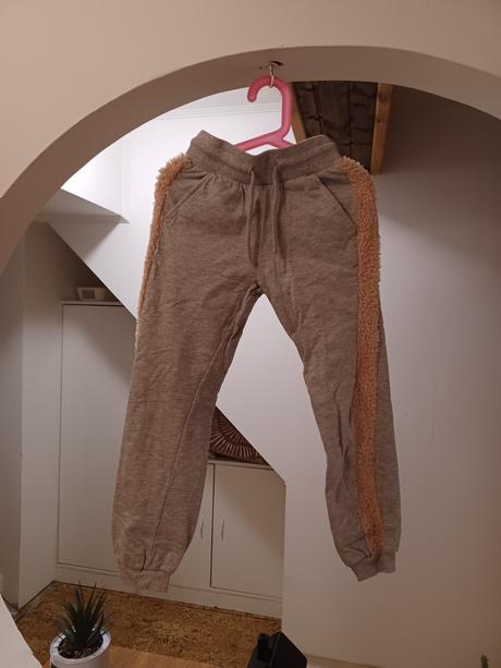 Plyšová tepláková souprava lindex 128 + 134/140, lindex,128