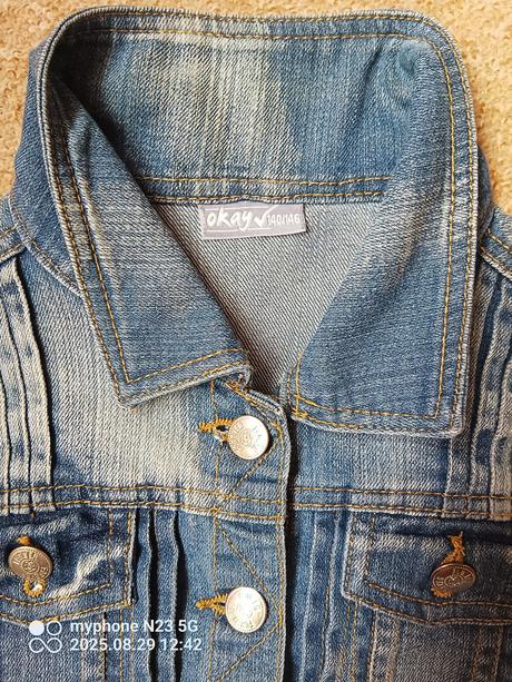 Riflová bunda zn."okay" vel."140-146", okay,140