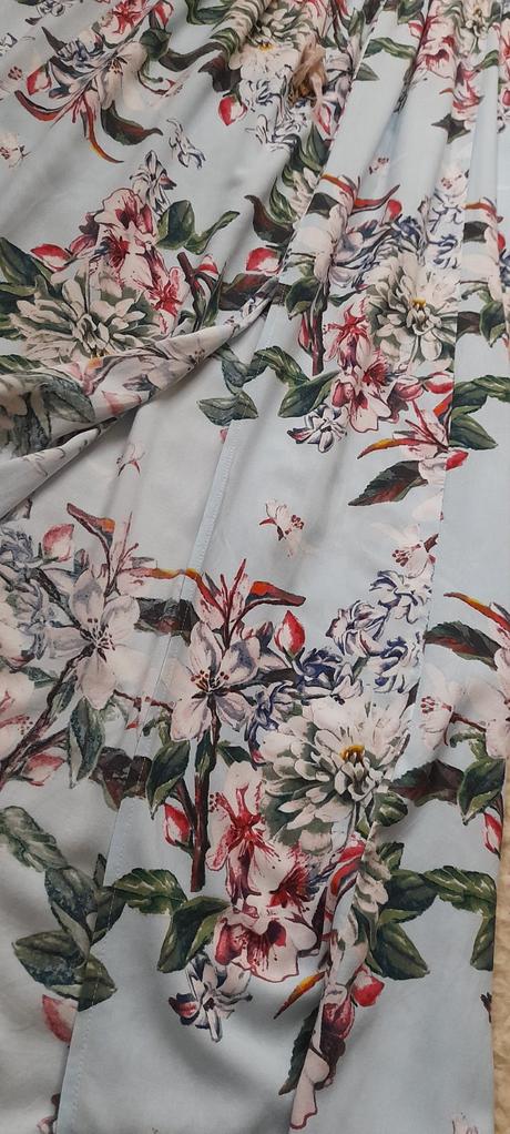 Amisu květované dlouhé šaty s rozparky, amisu,36