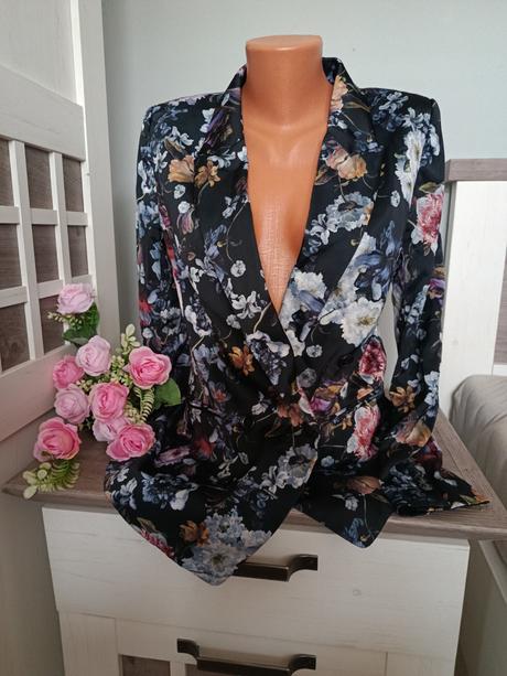 Květované sako, h&m,38