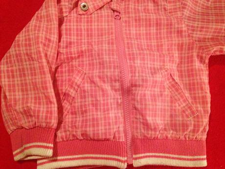 Dívčí bunda - bundička - proužky, kostičky, 86