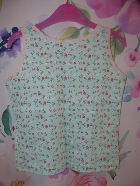 Mátová bavlněná podvlékací košilka s kvítky, george,110