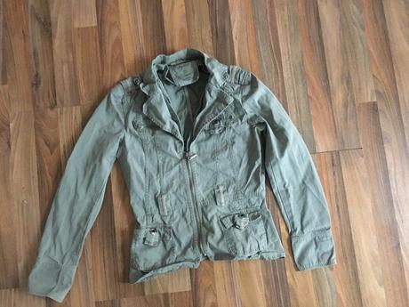 Lehká khaki bunda s flíčkem, vel xs, my cure, xs