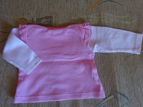 Tričko dl.r. růžové s motýlkem, vel. 62, m&co,62