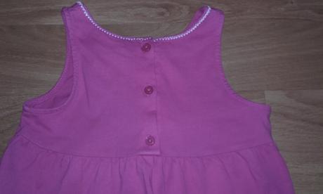 Tmavoružové šaty 122/128, carter's,122